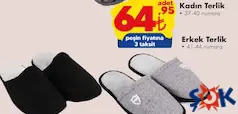ERKEK TERLİK fiyat ve kampanya bilgisi